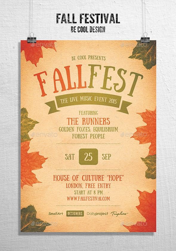Fall Festival Flyer Template Fall Festival Flyer Poster