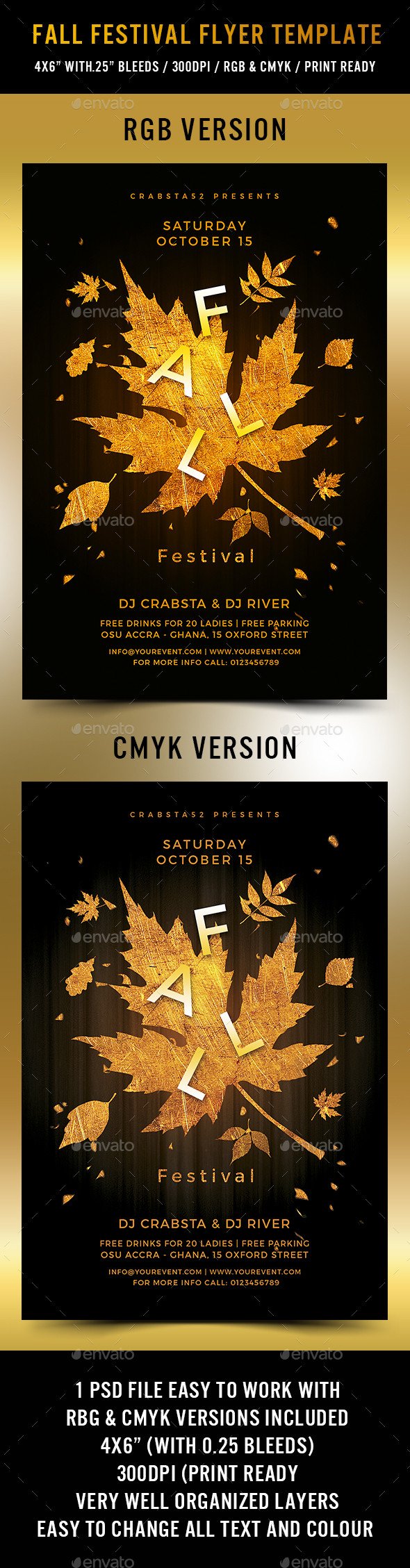 Fall Festival Flyer Template Fall Festival Flyer Template by Crabsta52