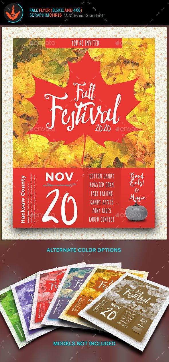 Fall Festival Flyer Templates Fall Festival Flyer Template by Seraphimchris