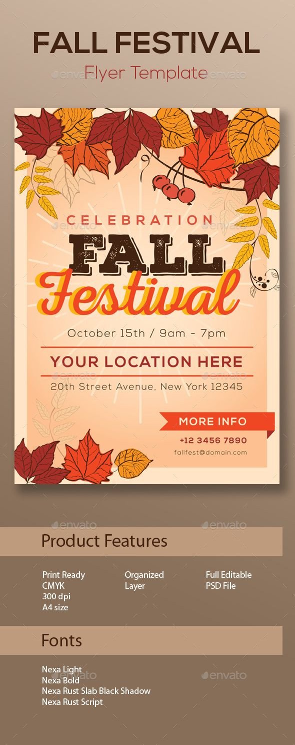 Fall Festival Flyer Templates Fall Festival Flyer Template