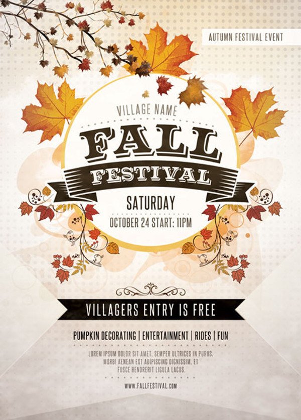 Fall Festival Flyers Template 36 Elegant Festival Flyer Design Templates Ai Word