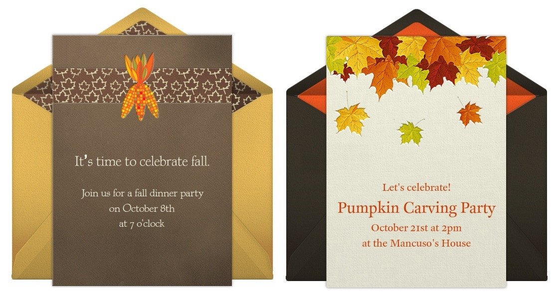 Fall Party Invitation Template Fall Party Invitations for All Kinds Of Party Planning