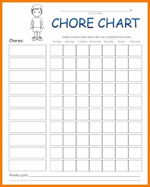 Family Chore Chart Template 10 11 Family Chore List Template