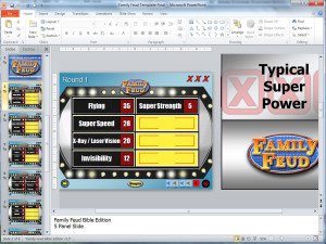 Family Feud Game Template Family Feud Customizable Powerpoint Template Youth