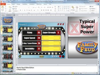 Family Feud Powerpoint Template Family Feud Excellent Quality Powerpoint Template Mac