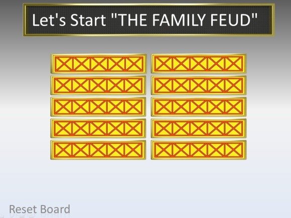 Family Feud Powerpoint Template Family Feud Powerpoint Template