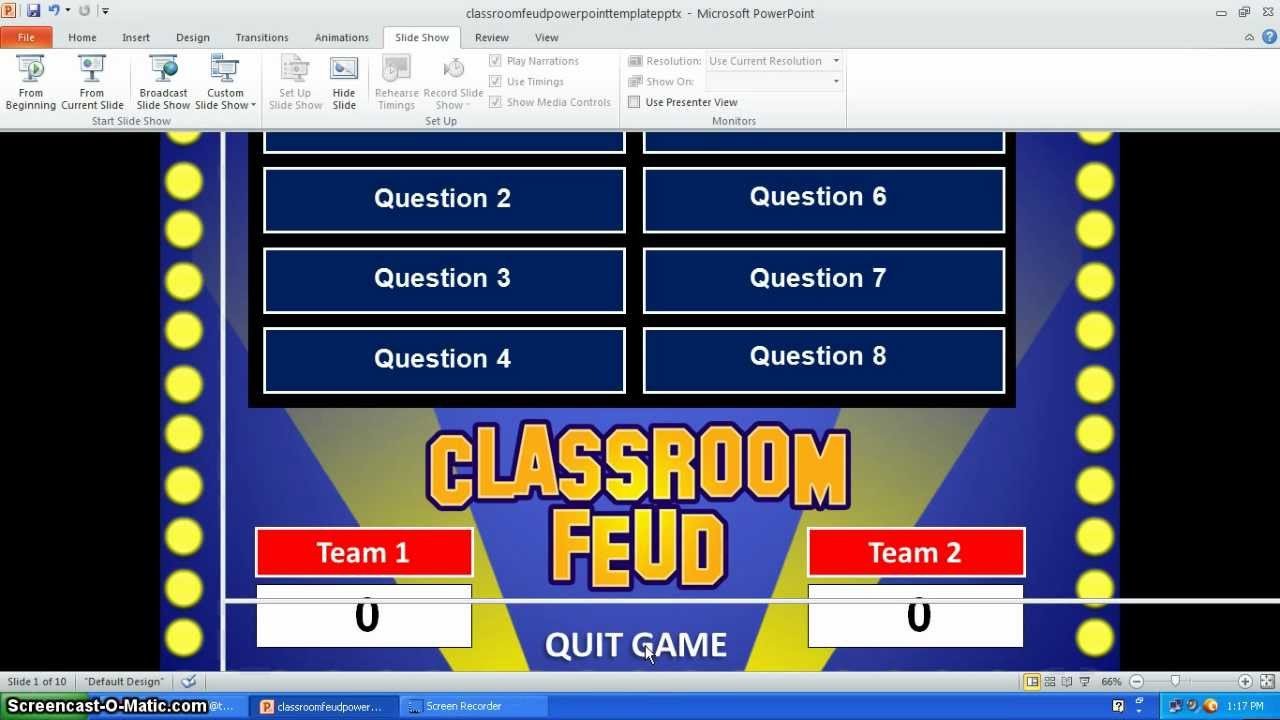 Family Feud Template Ppt Family Feud Powerpoint Template