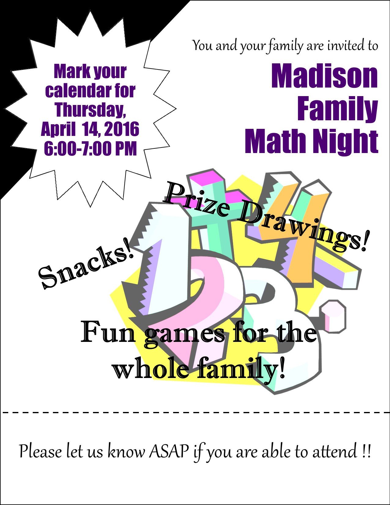 Family Math Night Flyers Math and Science Night Flyer Driverlayer Search Engine
