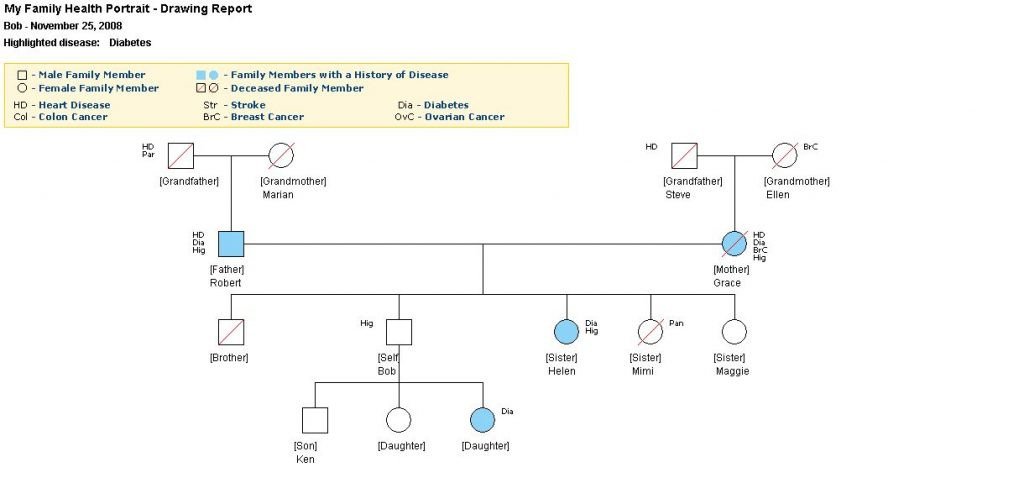 Family Medical Tree Family Medical History Tree Template Microsoft Excel