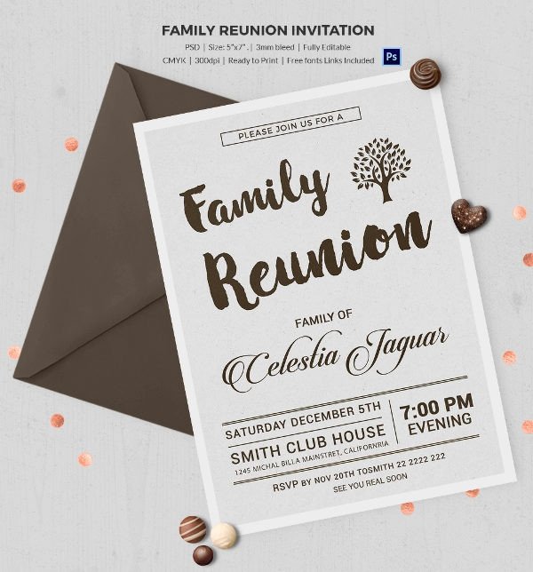 Family Reunion Invitation Templates 32 Family Reunion Invitation Templates Free Psd Vector
