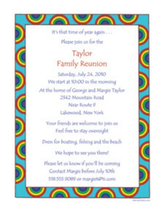 Family Reunion Invitation Templates Family Reunion Invite