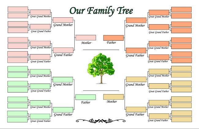 Family Tree Template Google Docs Family Tree Template for Kids Google Search