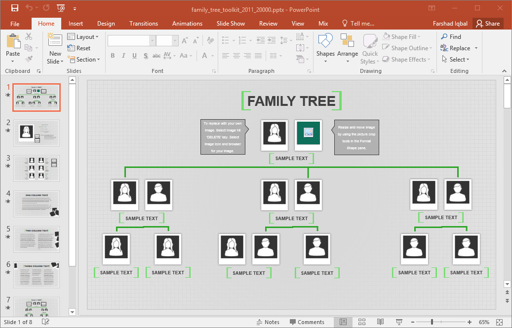 Family Tree Templates Excel Family Tree Template for Excel