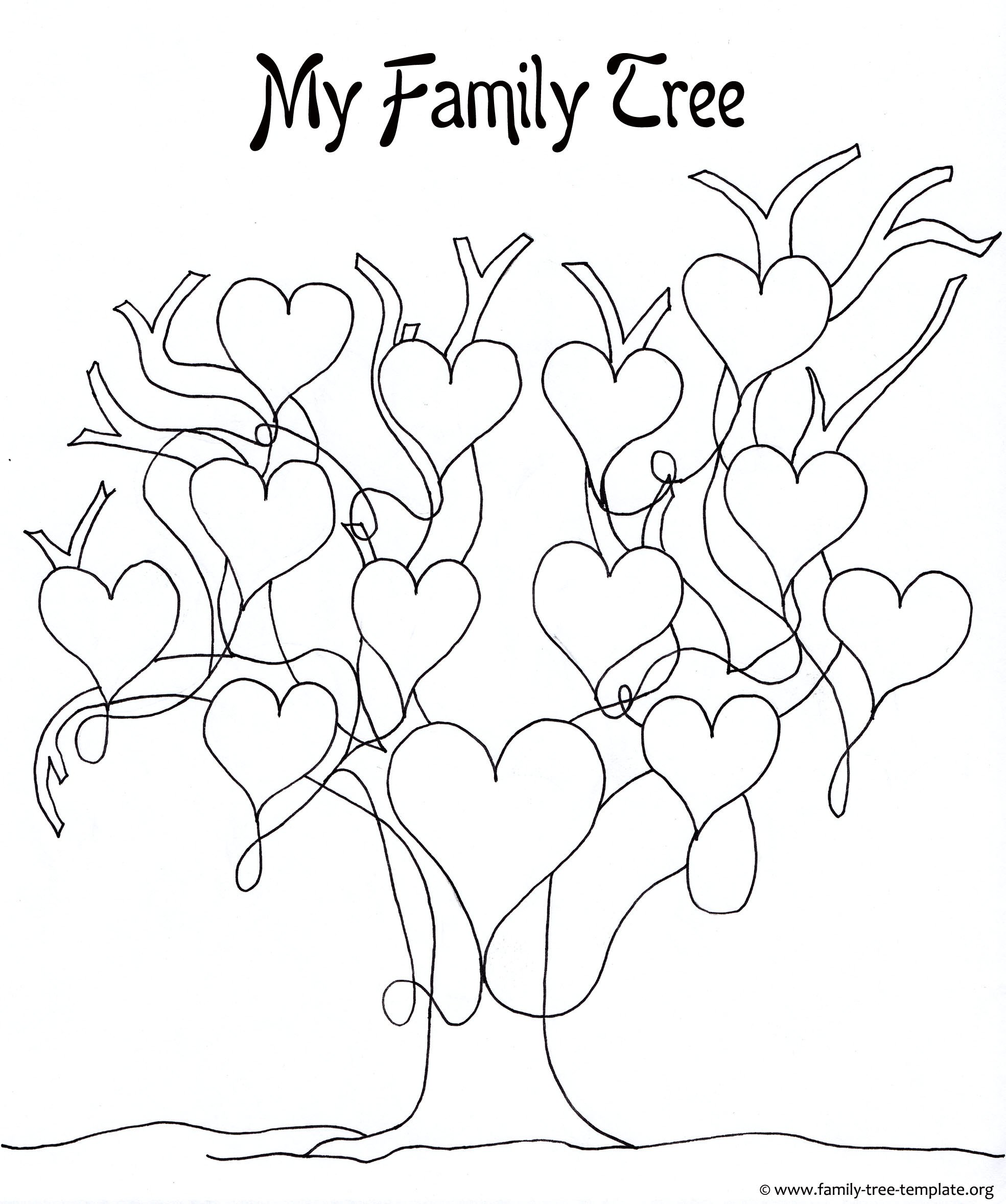 Family Tree with Pictures Template A Printable Blank Family Tree to Make Your Kids Genealogy