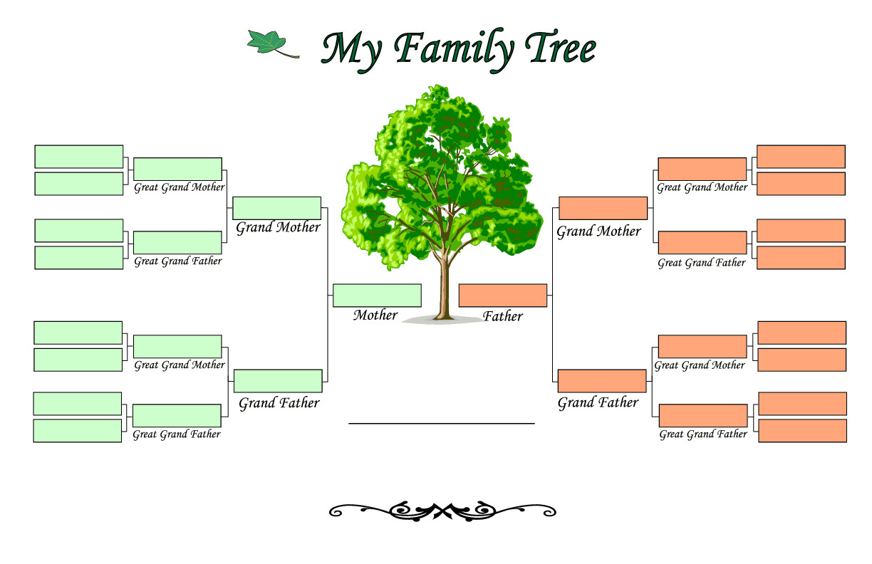 Family Tree with Pictures Template Family Tree Templates