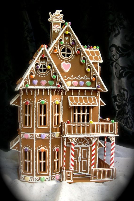 Fancy Gingerbread House Templates Gingerbread House Patterns Victorian House Style Design