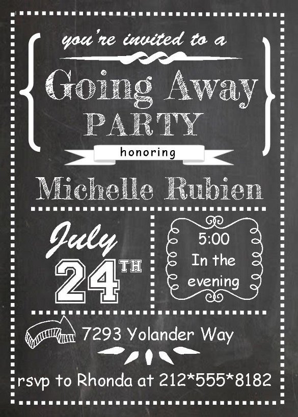 Farewell Invitation Template Free Farewell Party Invitation Template 29 Free Psd format