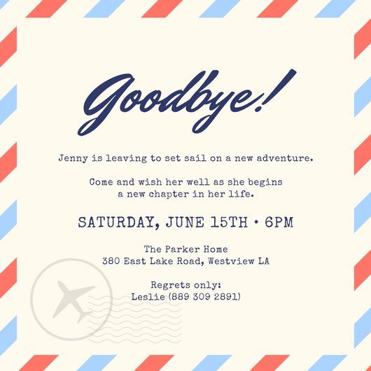 Farewell Party Invitation Template Free Farewell Party Invitation Templates Canva
