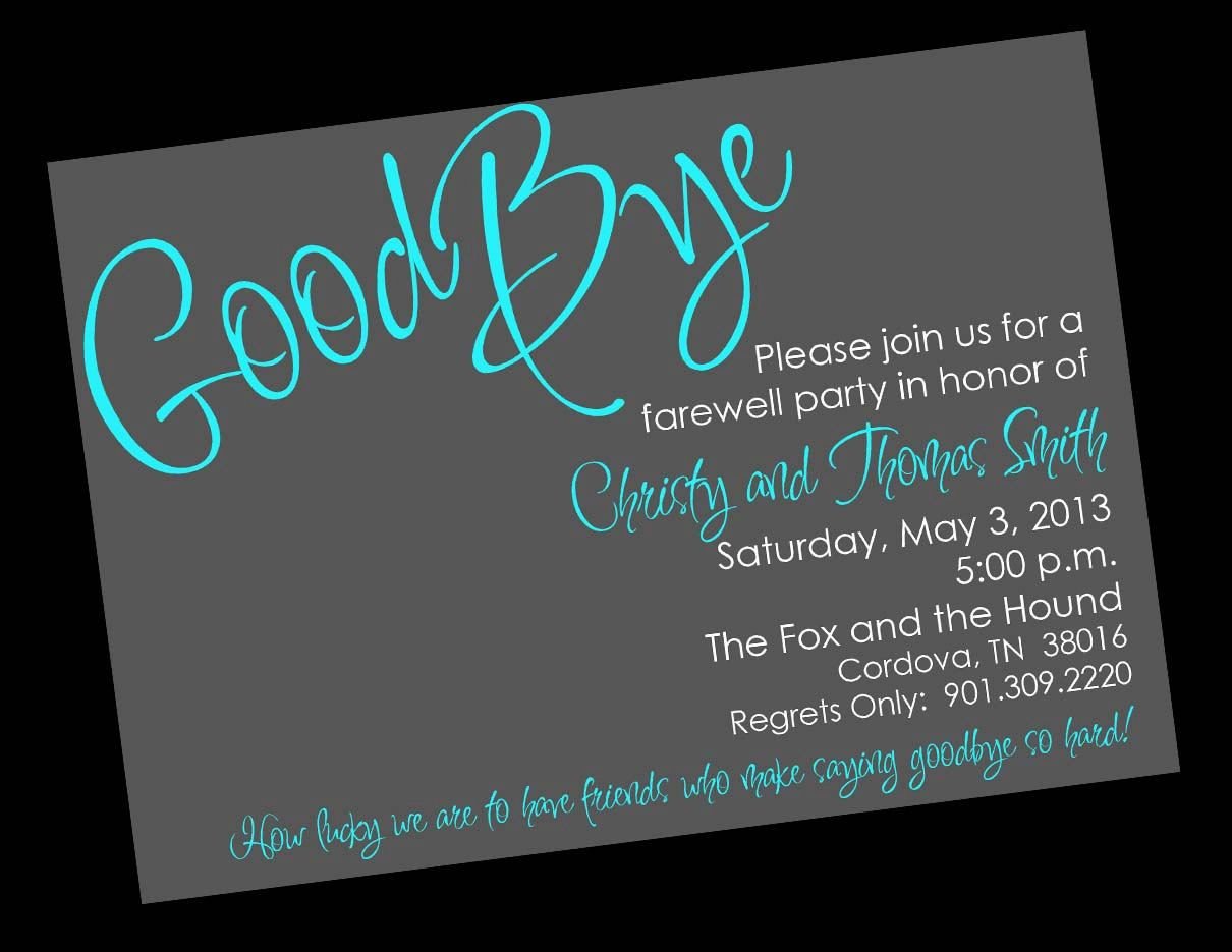 Farewell Party Invitation Template Free Free Printable Invitation Templates Going Away Party