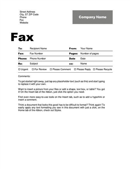 Fax Cover Letter Template Fax Cover Sheet Professional Design