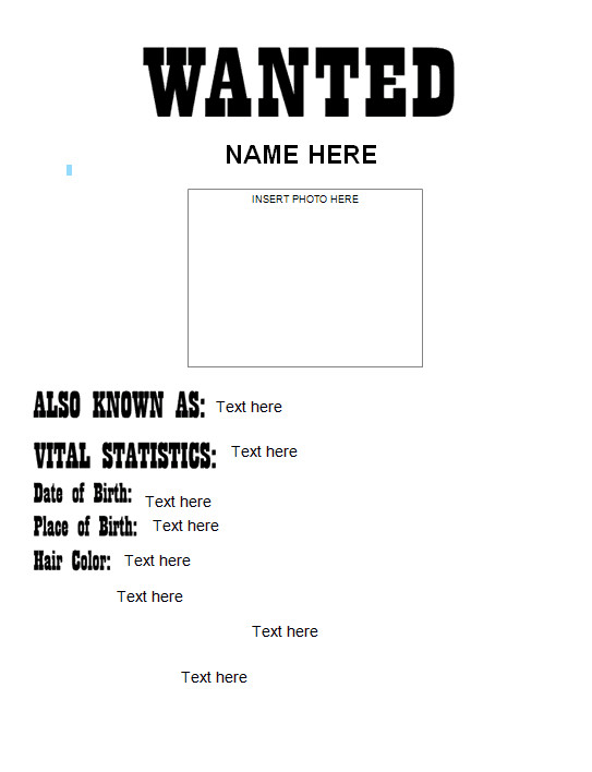 Fbi Wanted Poster Template 29 Free Wanted Poster Templates Fbi and Old West