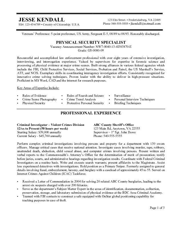 Federal Government Resume Template Federal Government Resume Samples if It is Your First for