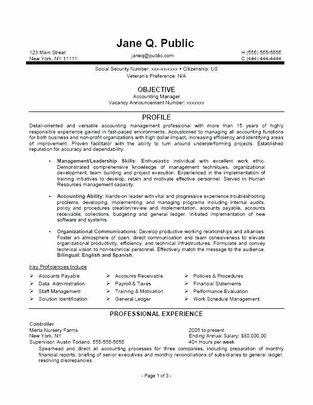 Federal Government Resume Template for Usa Jobs 3 Resume format