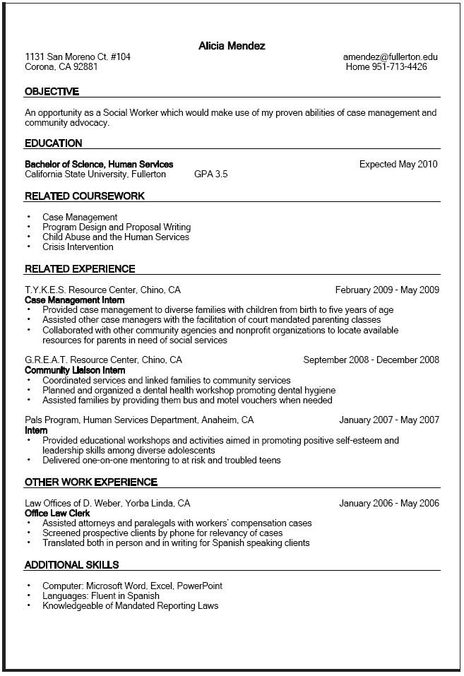 Federal Government Resume Template Government Resume Sample