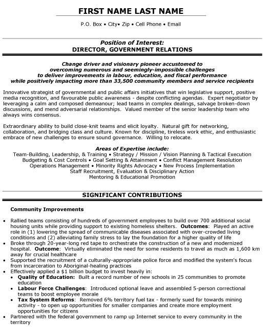Federal Government Resume Template top Government Resume Templates &amp; Samples
