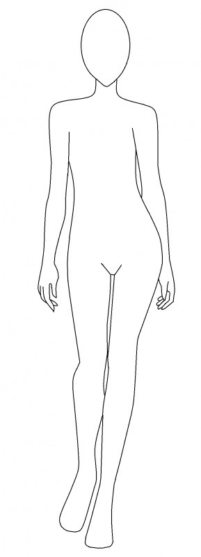 Female Body Outline Template Fashion Design Template Female 2014 2015