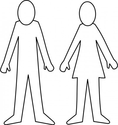 Female Body Outline Template Female Body Outline Template Clipart Best