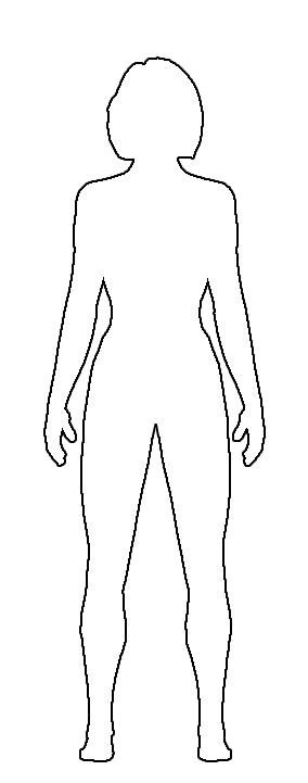Female Body Outline Template Female Body Template Printable Drawings Art