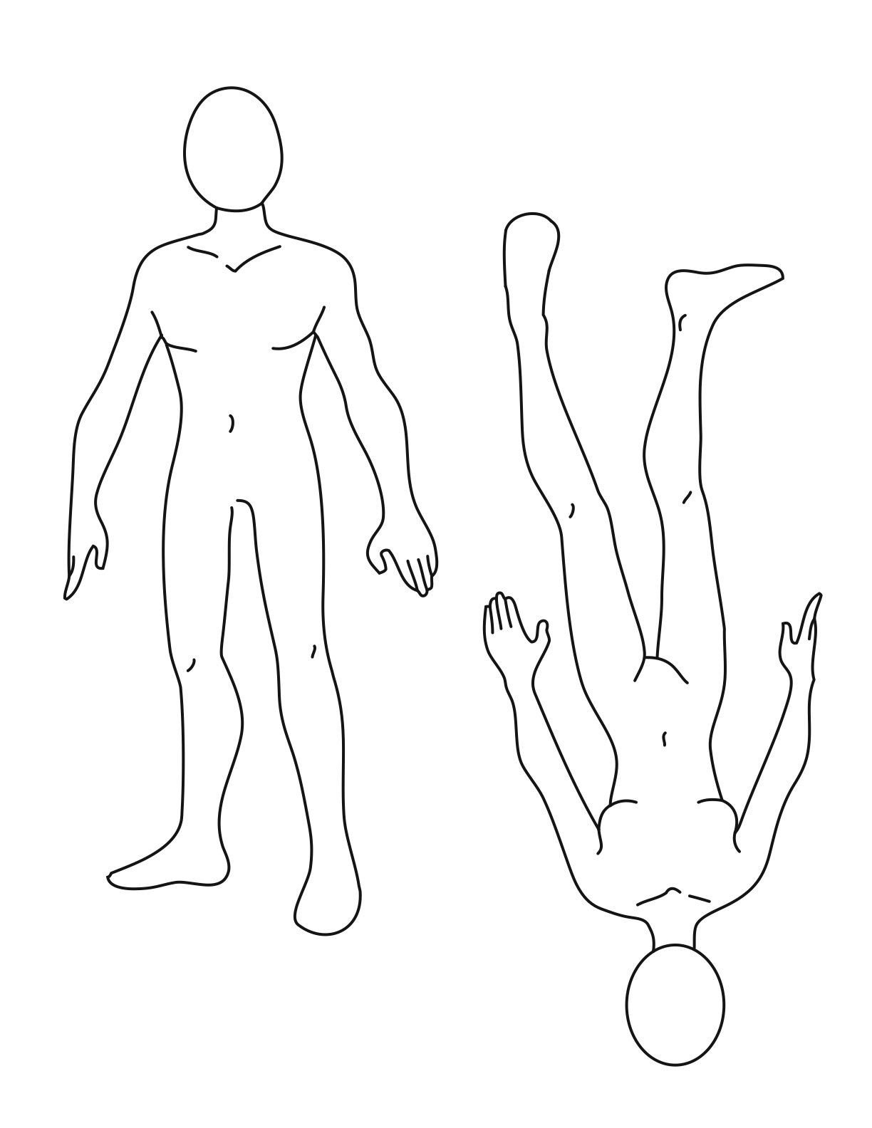 Female Body Outline Template Pix for Cartoon Female Body Outline Shapes