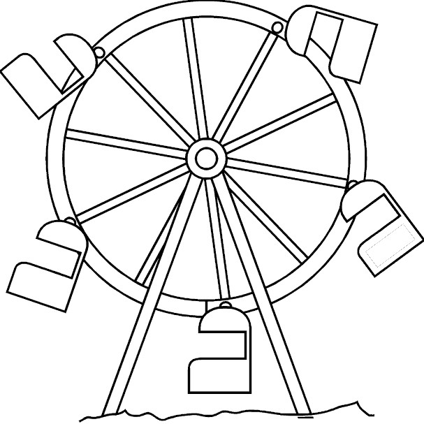 Ferris Wheel Template Printable Pictures to Color Of Ferris Wheels Trials Ireland