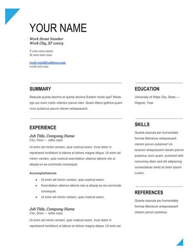 Fill In Resume Template Modern Fill In Blank Resume Template Works