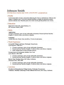Fill In Resume Template Pdf Professional Resume Free Download Edit Fill and Print