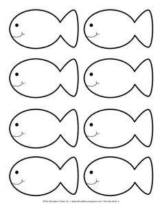 Fish Cut Out Template Use these Fish Cut Outs to Make Fishing for Feelings Games