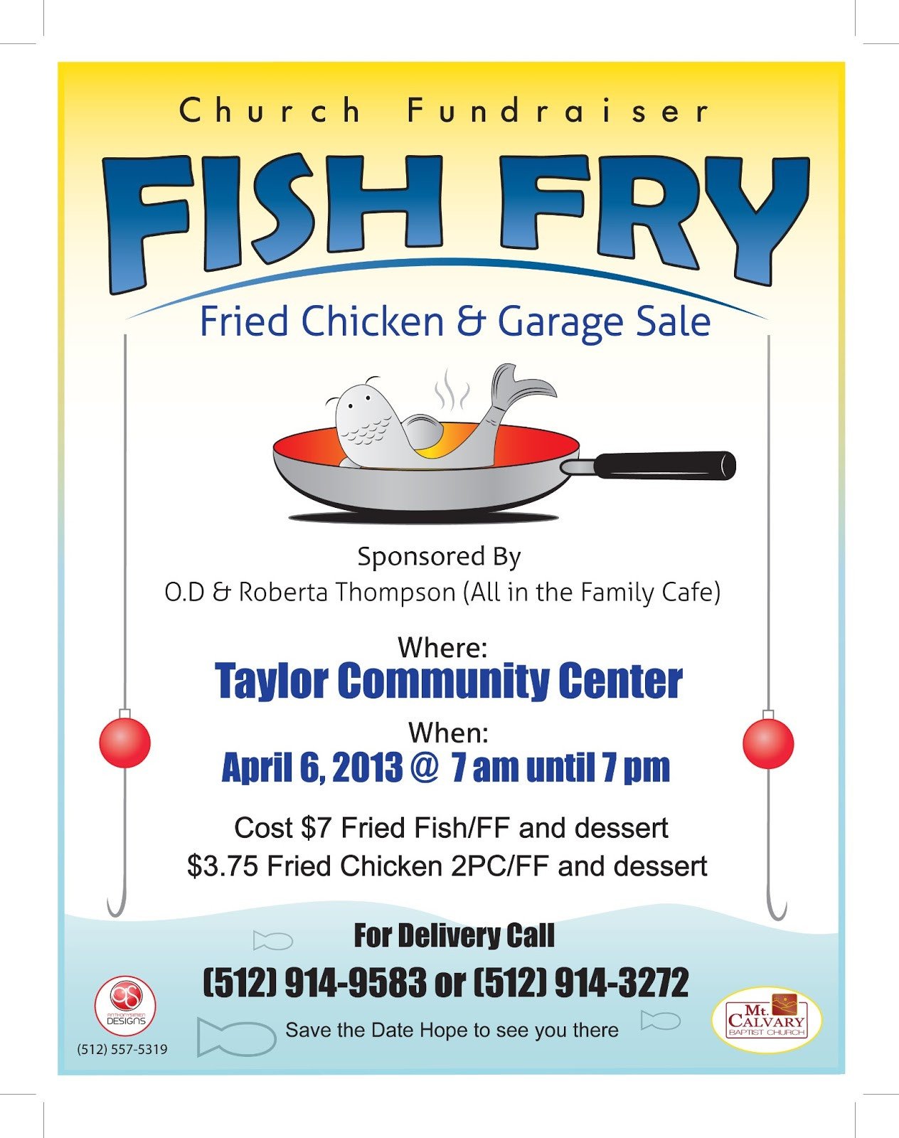 Fish Fry Flyer Template Anthony Simien