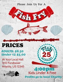 Fish Fry Flyer Template Customizable Design Templates for Fish Fry