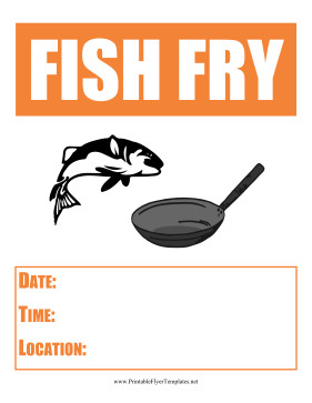 Fish Fry Flyer Template Fish Fry Flyer