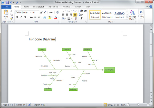 Fishbone Diagram Template Word Fishbone Diagram Templates for Word
