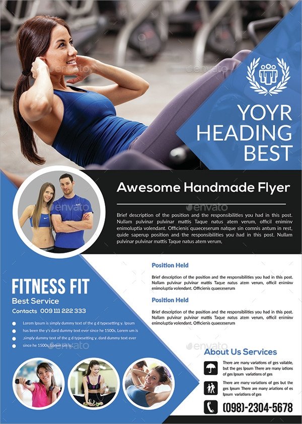 Fitness Flyer Template Free 28 Fitness Flyer Templates Word Psd Ai Publisher