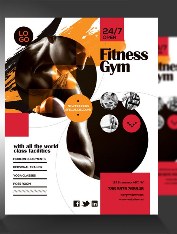Fitness Flyer Template Free 36 Fitness Flyer Templates Word Psd Ai formats