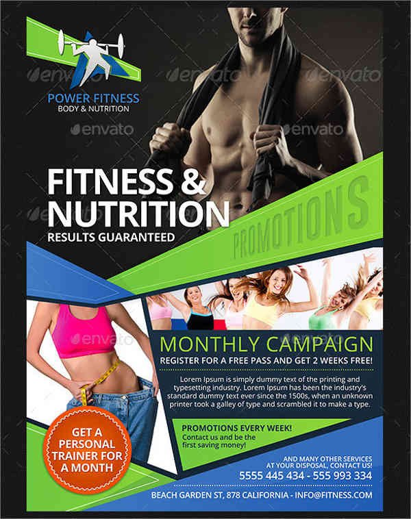 Fitness Flyer Template Free 58 Fitness Flyer Templates Psd Word Ai Eps Vector