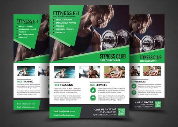 Fitness Flyer Template Free Fitness Flyer Gym Flyer Templates Flyer Templates On