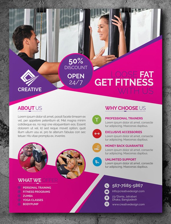 Fitness Flyer Template Free Free Psd Files Download 25 Ui Design Shop Psd