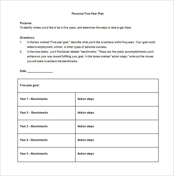 Five Year Plan Template 12 5 Year Plan Templates Pdf Docs Five Year Plan Template 12 5 Year Plan Templates Pdf Docs