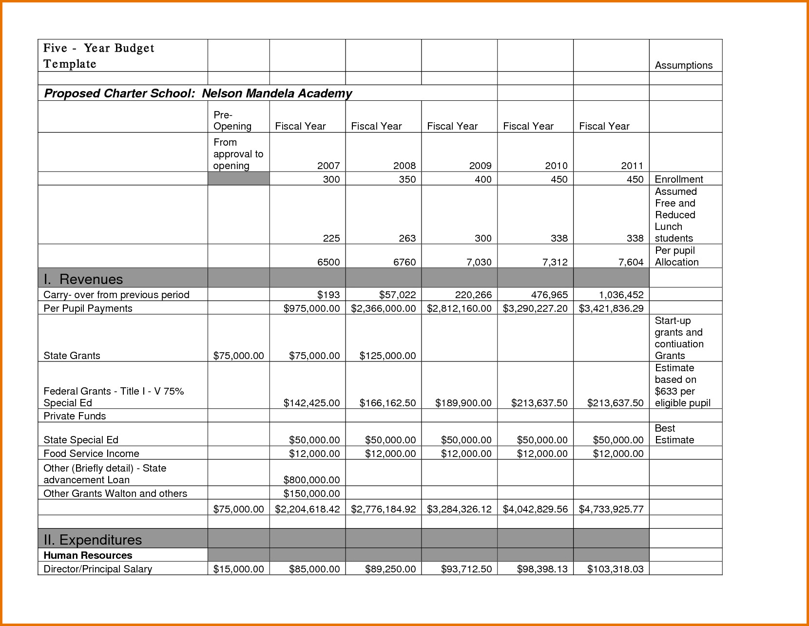 Five Year Plan Template 5 Year Plan Template