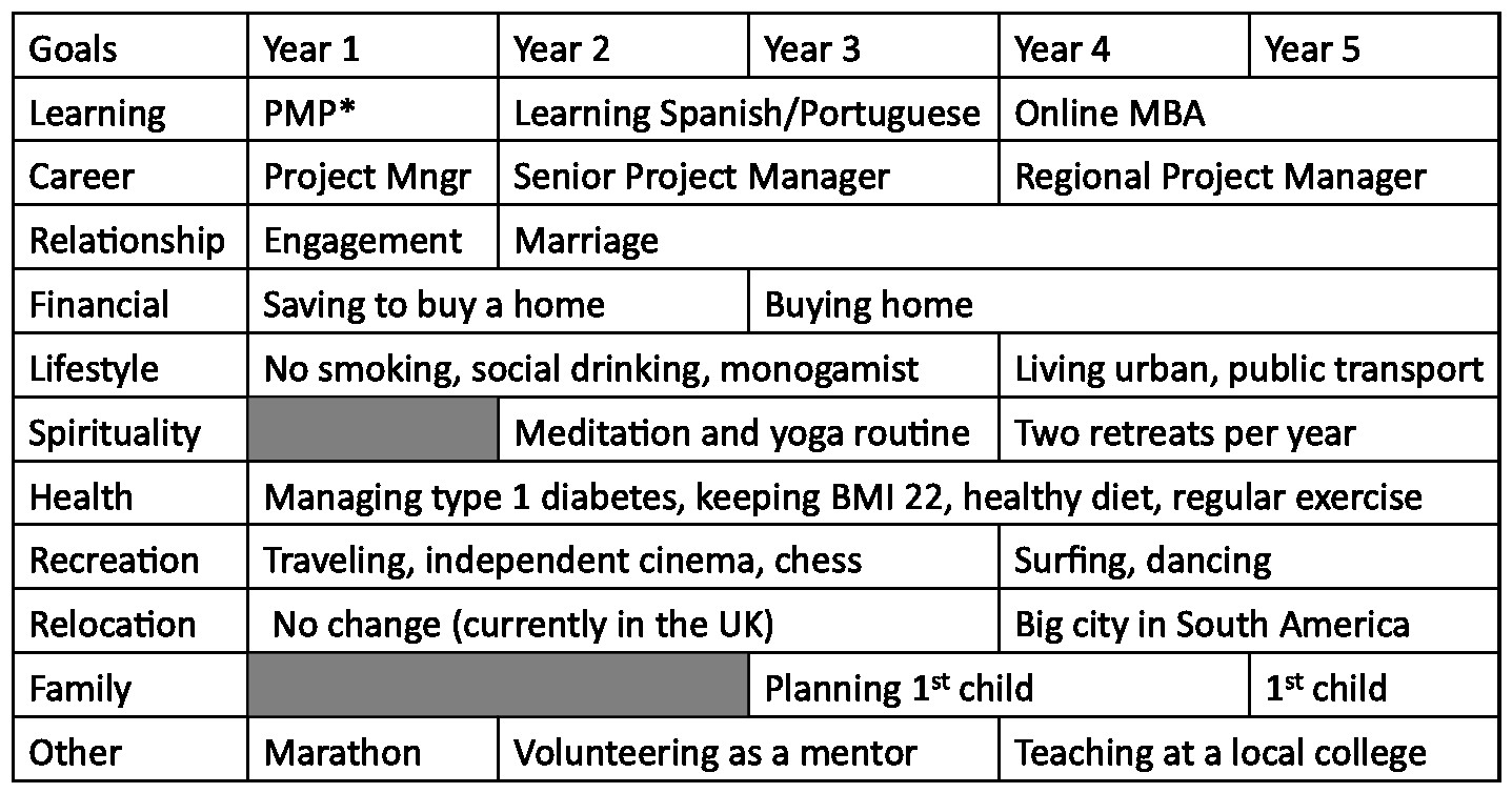 Five Year Plan Template Holistic Life Plans – Thinkocrats