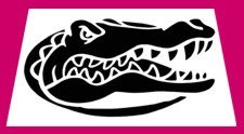 Florida Gator Pumpkin Stencil Carving Airbrush Tattoo Sport Team Stencils Airbrush Bodyart